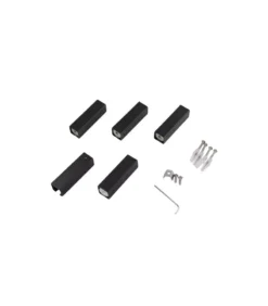 Aqua Square Heated Towel Rack 4 Bars – Matt Black -Renovation OX04.S.HTR NewP