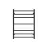 Aqua Round Heated Towel Rack 7 Bars (3+1+3) – Matt Black -Renovation OX07.R.HTR New