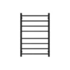 Aqua Square Heated Towel Rack 8 Bars – Matt Black -Renovation OX08.S.HTR New