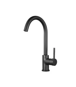 Lucid Gooseneck Sink Mixer – Matte Black