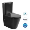 Inspire Oasis Rimless Wall Faced Toilet – Matt Black -Renovation Oasis IOTSPKB
