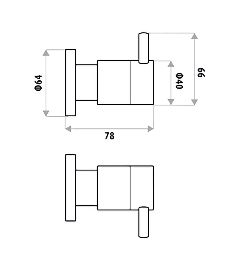Elle Matt Black Wall Top Assembly 4 Elle Matt Black Wall Top Assembly - Image 2