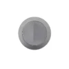 Poseidon Brushed Nickel Round Press Toilet Button