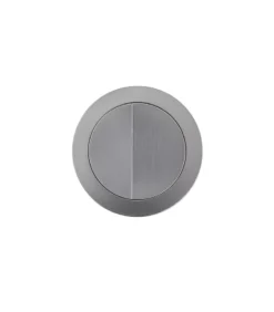 Poseidon Brushed Nickel Round Press Toilet Button