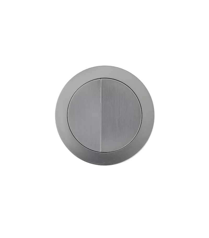 Poseidon Brushed Nickel Round Press Toilet Button 3 Poseidon Brushed Nickel Round Press Toilet Button