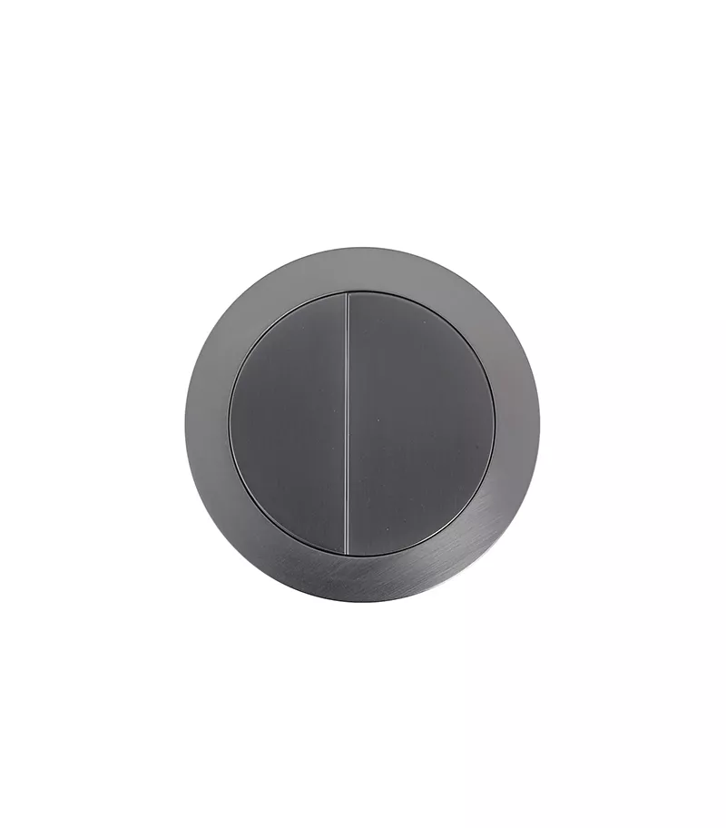 Poseidon Gunmetal Grey Round Press Toilet Button 3 Poseidon Gunmetal Grey Round Press Toilet Button