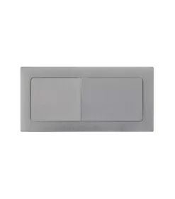 Poseidon Brushed Nickel Square Press Toilet Button