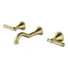 Clasico Solid Handle Bath Tap Set – Brushed Gold 1 Clasico Solid Handle Bath Tap Set – Brushed Gold -Renovation PCK90NZ01 BG New