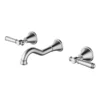 Clasico Solid Handle Bath Tap Set – Brushed Nickel