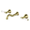 Clasico Ceramic Handle Bath Tap Set – Brushed Gold -Renovation PCK90NZ01A BG New