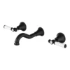 Clasico Ceramic Handle Bath Tap Set – Matt Black -Renovation PCK90NZ01A MB New