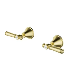 Clasico Solid Handle Wall Top Assembly – Brushed Gold