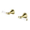 Clasico Ceramic Handle Wall Top Assembly – Brushed Gold -Renovation PCK90NZ02A BG New