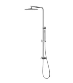 Cora Twin Shower On Rail – Stainless Steel