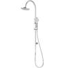 Cora Gooseneck Twin Shower On Rail – Chrome