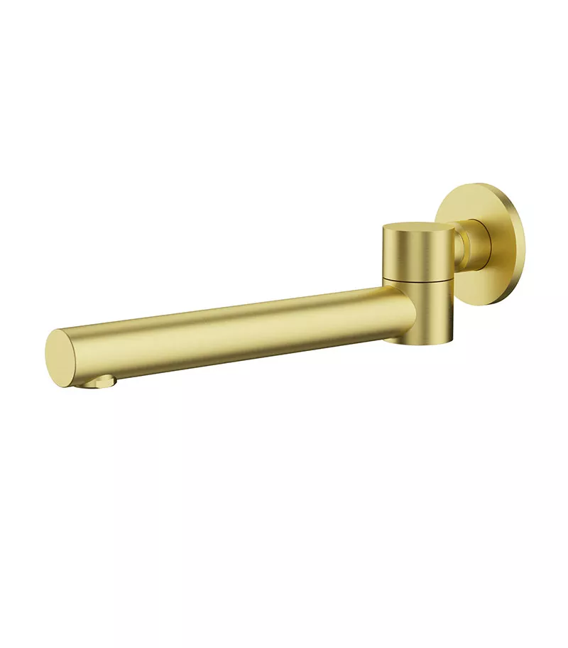 Opus II Swivel Brushed Gold Basin Or Bath Spout 3 Opus II Swivel Brushed Gold Basin Or Bath Spout