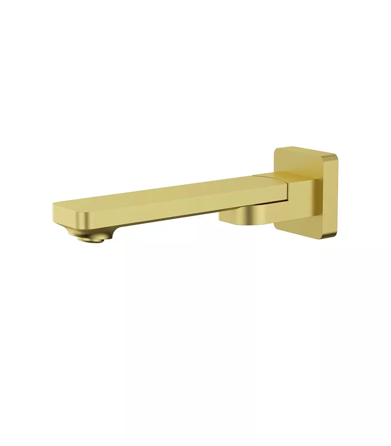 Ruki Swivel Brushed Gold Basin Or Bath Spout 3 Ruki Swivel Brushed Gold Basin Or Bath Spout