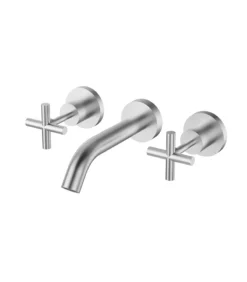 Mona Bath Tap Set – Brushed Nickel