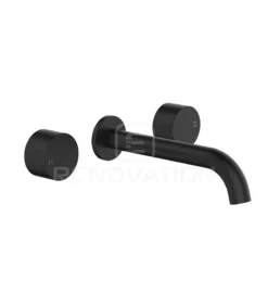 Tana Matte Black Bath Tap Set