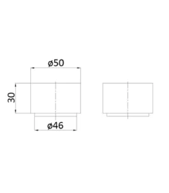 Tana Brushed Nickel Wall Top Assembly 7 Tana Brushed Nickel Wall Top Assembly -Renovation POK90NZ02 S 3