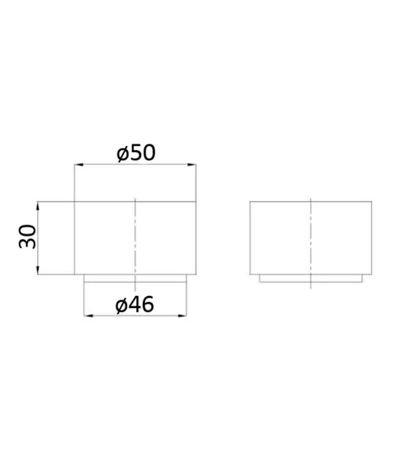 Tana Brushed Nickel Wall Top Assembly 5 Tana Brushed Nickel Wall Top Assembly - Image 3