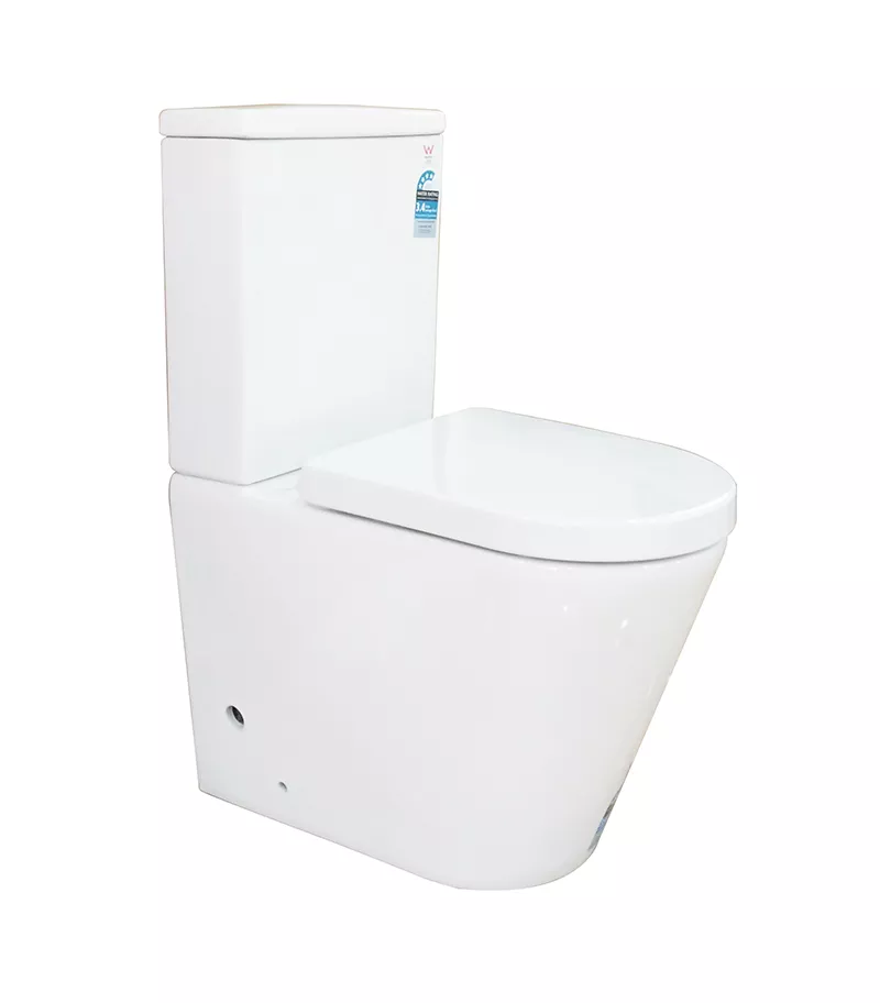 Milano Rimless Wall Faced Toilet – Gloss White 3 Milano Rimless Wall Faced Toilet – Gloss White