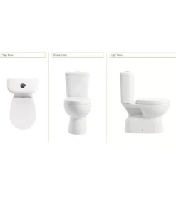 Poseidon Reno 009 Mini Close Coupled Toilet – Gloss White -Renovation RENO009 1