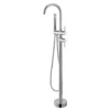 Lucid Round Freestanding Bath Mixer Set – Brushed Nickel -Renovation SP16.05