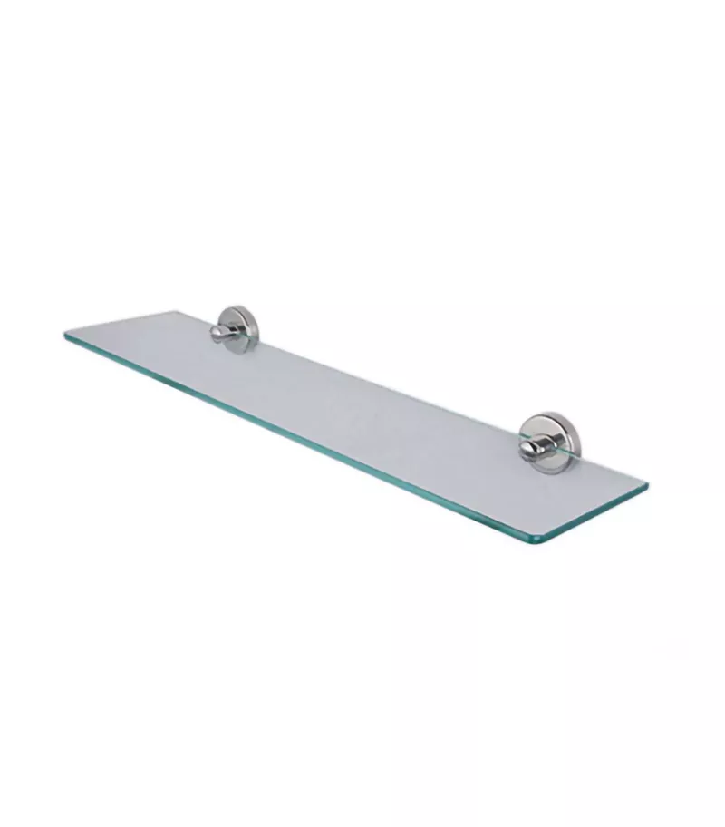 Elle Stainless Steel Glass Shelf 3 Elle Stainless Steel Glass Shelf
