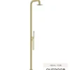 Elle 316 Stainless Steel Freestanding Twin Shower – Brushed Gold -Renovation SST21602BG