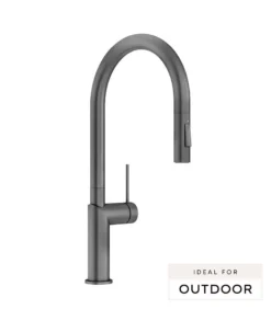 Elle 316 Stainless Steel Pull-out Sink Mixer – Gunmetal Grey