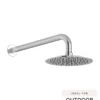 Elle 316 Stainless Steel Shower Head With Arm – Chrome