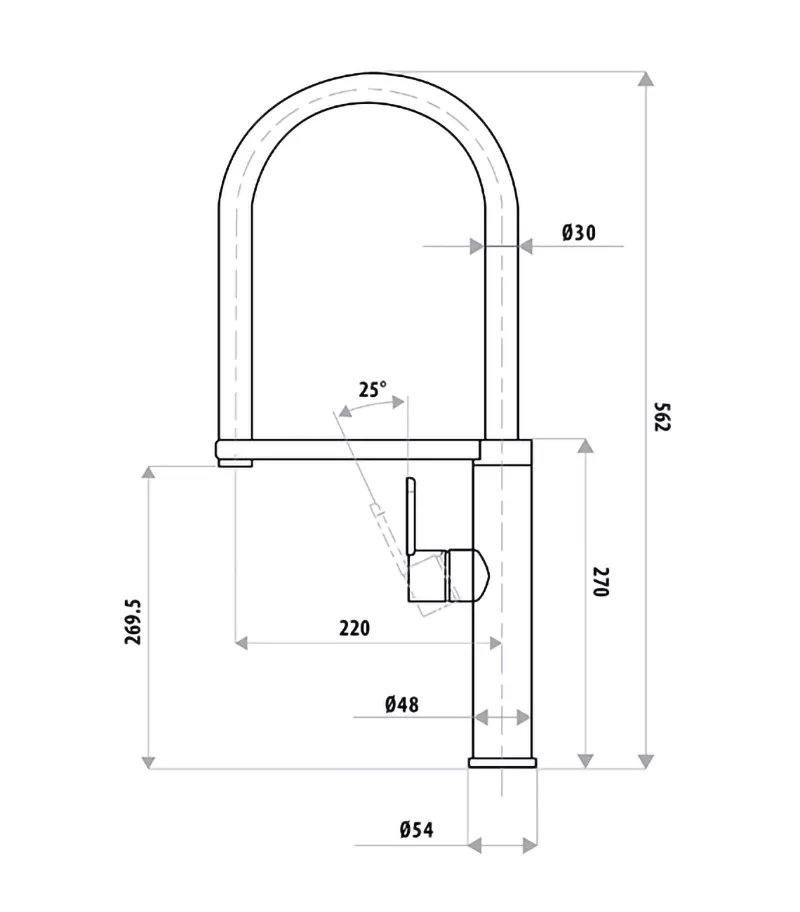 Elle Stainless Steel Elite Sink Mixer 4 Elle Stainless Steel Elite Sink Mixer - Image 2