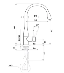 Elle Stainless Steel Pull Out Sink Mixer 7 Elle Stainless Steel Pull Out Sink Mixer -Renovation SST873B S