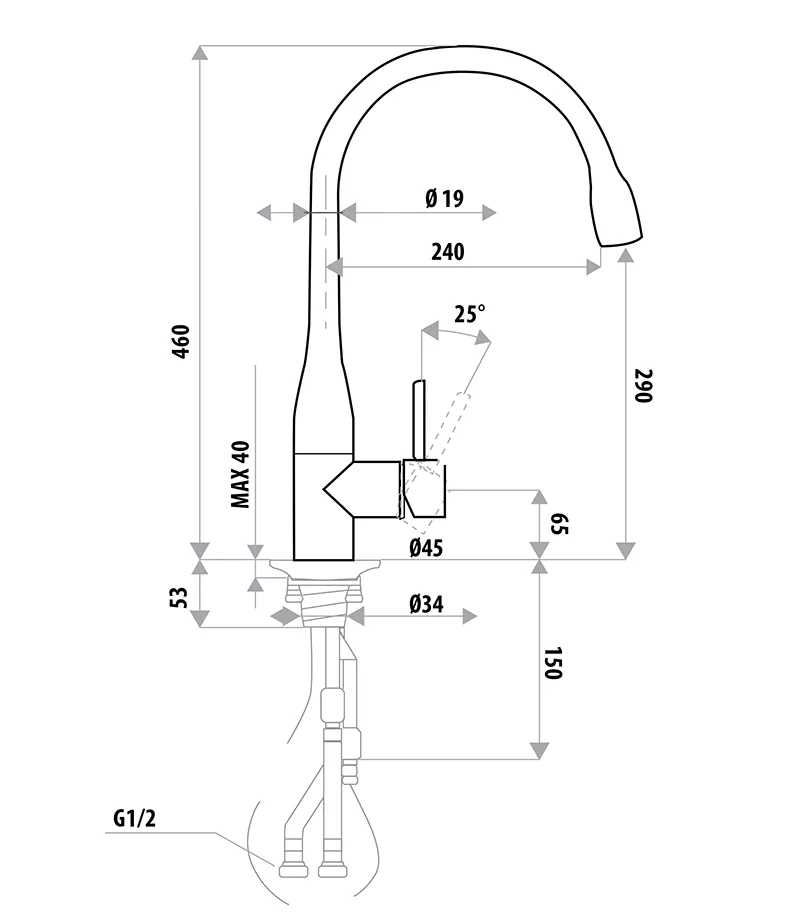 Elle Stainless Steel Pull Out Sink Mixer 5 Elle Stainless Steel Pull Out Sink Mixer - Image 3