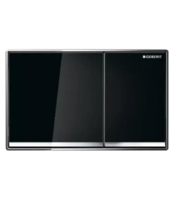 Geberit Square Black Glass Toilet Button Sigma60SJ