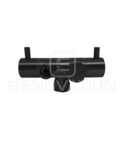 Link Matte Black Dual Control Mini Cistern Stop -Renovation T115DBK back