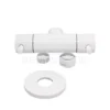 Link Matt White Dual Control Mini Cistern Stop -Renovation T115DW