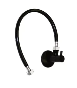 Dan Elle Matt Black Mini Cistern Stop Kit 1/4 Turn Ceramic Disc