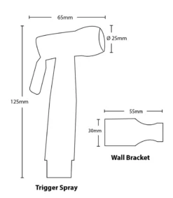 Link Matte Black Bidet Trigger Spray -Renovation T460 S1