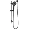 Gabe Matt Black Round Hand Shower On Rail 2 Gabe Matt Black Round Hand Shower On Rail -Renovation T7802BK New