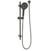 Gabe Gunmetal Grey Round Hand Shower On Rail -Renovation T7802GM New