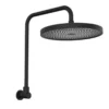 Gabe Matt Black Shower Head With Arm 2 Gabe Matt Black Shower Head With Arm -Renovation T7803BK New