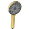 Gabe Brushed Gold Round Handheld Shower Head