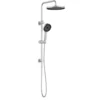 Gabe Brushed Nickel Twin Shower On Rail -Renovation T7808BN New