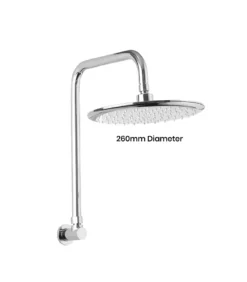 Loui Chrome Shower Head With Arm
