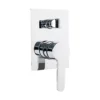 Loui Chrome Wall Or Shower Mixer With Diverter And Square Backplate
