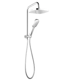Huntingwood Self Cleaning Chrome Twin Shower No Rail
