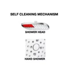 Huntingwood Self Cleaning Chrome Twin Shower No Rail -Renovation T9781CP 2