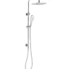 Huntingwood Self Cleaning Chrome Twin Shower On Rail -Renovation T9788CP